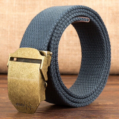 

Canvas belt Quality Alloy Automatic buckle weaving Canvas Men belt outdoor casual Men&Women belt 110-140cm