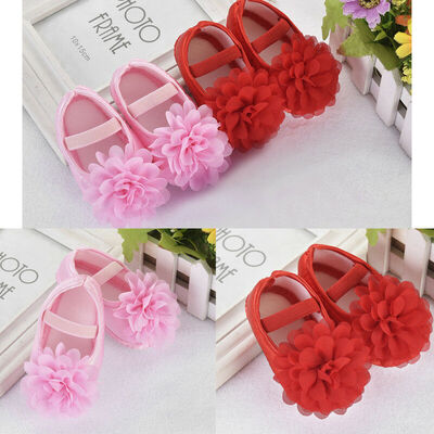 

New Infant Kids Baby Girl Princess Crib Shoes Soft Sole Anti-slip Prewalkers