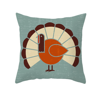 

〖Follure〗Thanksgiving Turkey Pillow Case Cushion Cover Sofa Bed Car Cushion Decor NEW