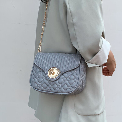 

High-end bag handbags new 2019 fashion embroidery chain bag summer small fresh wild ins Messenger bag
