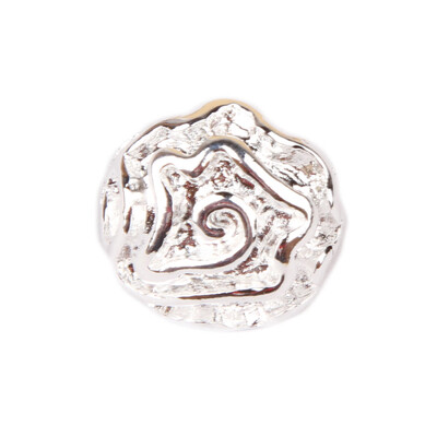 

Fashion Sweet Charming Jewelry Accessories Rose Flower Pattern Woman 1 Pair Ear Studs Color Silver Plated