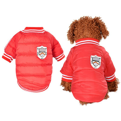 

Solid Color Dog Clothes Winter Thickening Warm Small Dog Coat Down Jacket Cute Pet Dog Costume for Pug French Bulldog Clothes