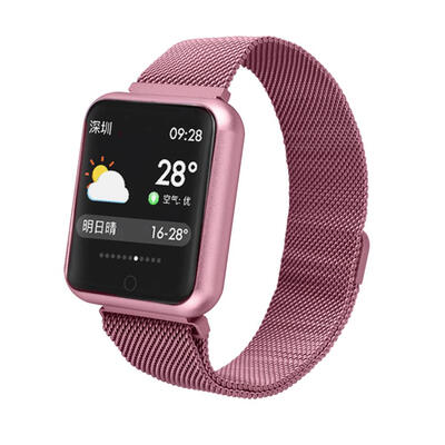 

P68 Sports IP68 Waterproof Heart Rate Blood Pressure Oxygen Smart Bracelet