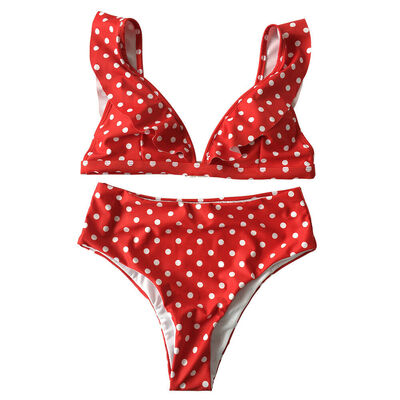 

2Pcs Womens Push-up Bikini High Waisted Swimwear Swimsuit Monokini Bathing