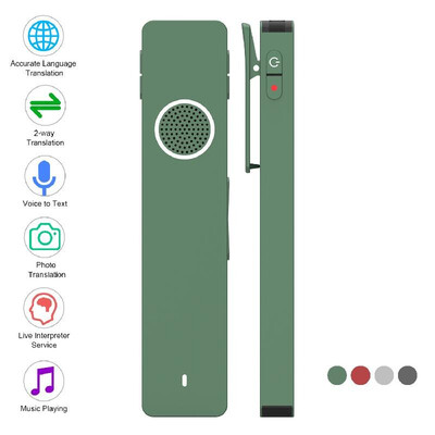 

ONE Mini AI Smart Translator Photo Recording Transcription Translation Professional Realtime Translating Device Music Player Mini
