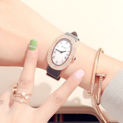 

Mi Shasha Watch Ms Scrub Belt Rhinestone Fashion Waterproof Quartz Watch Female Student Big Dial Tide