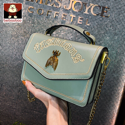 

New womens bag 2019 new texture single-shoulder chain small square bag girl hundred oblique satchel bag