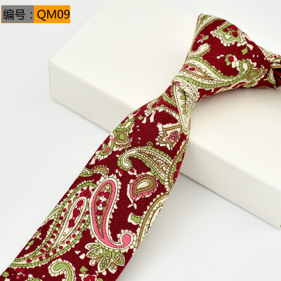 

Cotton Mens Tie Korean Narrow Fashion British Trendy Wedding Groom Wedding Tie Narrow 6CM