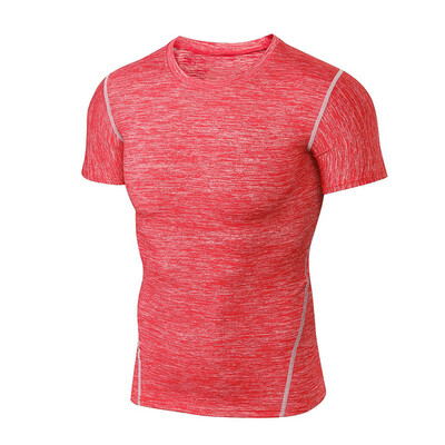 

Toponeto Mens New Simple Solid Color Sports Quick-drying Yoga Fitness Short Sleeve