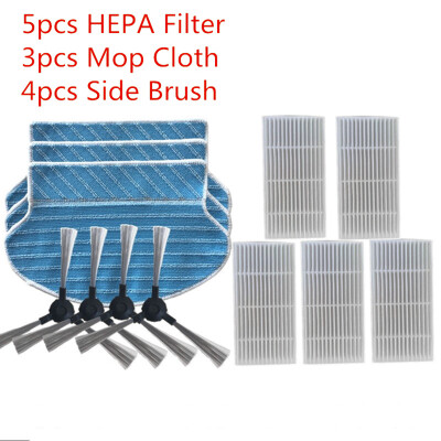 

5 Filter 4 Side Brushes 3 Mop Cloth For Proscenic 790T Vacuum Cleaner
