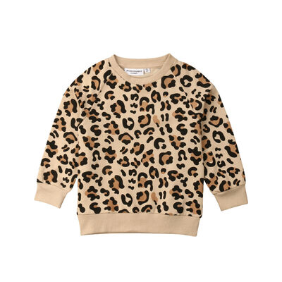 

SUNSIOM Toddler Kids Baby Girl Boy Leopard Print Top T-shirt Sweatshirts Cotton Clothes
