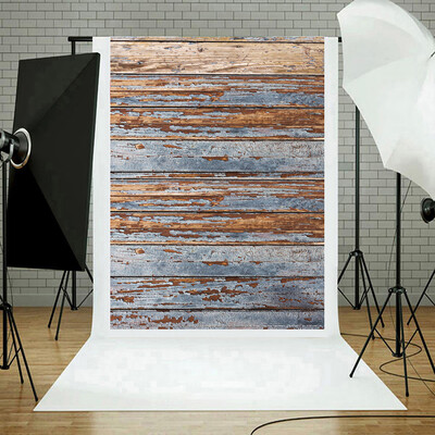 

Toponeto Vinyl Wood Wall Floor Photography Studio Prop Backdrop Background 3x5FT A