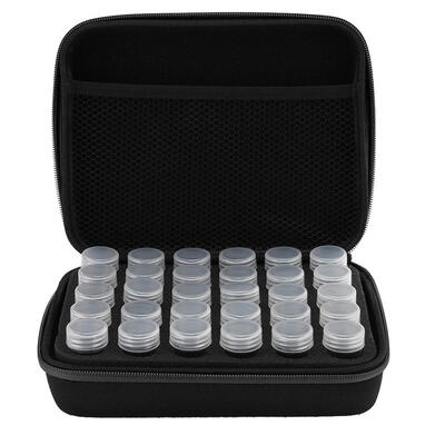 

30 Bottles Diamond Painting Charms Box Embroidery Tool Storage Hand Bag