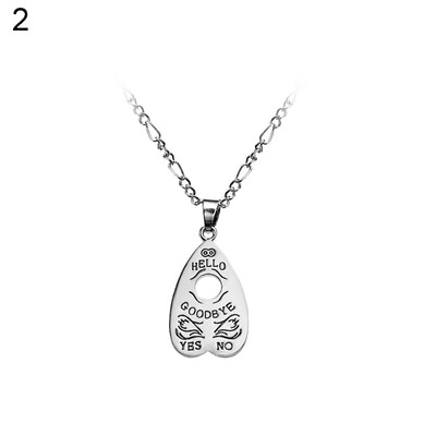 

Hollow Love Heart Pendant Witch Divination Letter Necklace Chain Fashion Jewelry