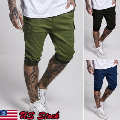 

Men GYM Shorts Training Running Sport Workout Casual Jogging Pants Sweat Trouser