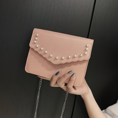 

Women Chain Shoulder Bag Ladies PU Leather Flap Messenger Bags Fashion Small Square Bag Shopping Handbag T10