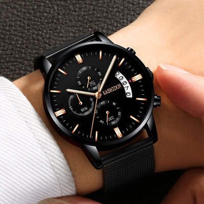 

Authentic Caseton Watch Mens Sports Quartz Watch Waterproof Fashion Trend Luminous Milan Strap Mens Watch Hand