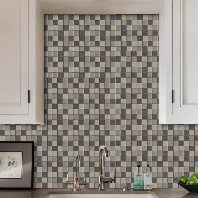 

Toponeto DIY 3D Mosaic Self Adhesive Wall Tile Sticker Vinyl Home Kitchen Decoration