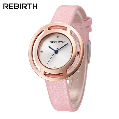 

REBIRTH Libofu fashion Korean version of the double circle simple casual female form student girl ladies belt watch female