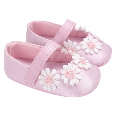 

Baby Infant Kids Girl Flowers Soft Sole Crib Toddler Newborn Shoes