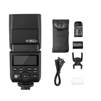 

Godox V350F Compact Size 24G Wireless Speedlite Master Slave Camera Flash TTL 18000s HSS Built-in 2000mAh Li-ion Battery with B