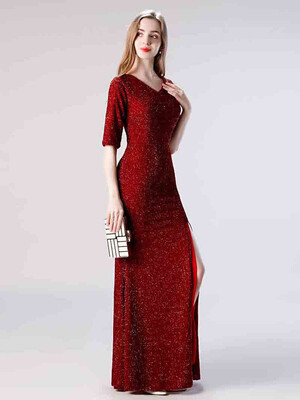 

Juexiuxinniang evening dress female banquet wedding dress dress was thin host 9524