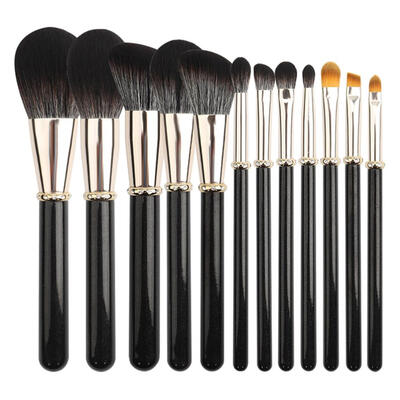 

Professional 12pcs Makeup Brushes Set Goat Hair Blush Eyeshadow Lip Brush