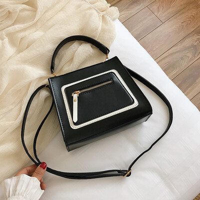 

Tailored Fashion Women Retro Geometric Leather Handle Bags Crossbody Bag Shoulder Bags