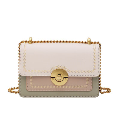 

2019 new small fragrance womens bag Korean version of the wild shoulder Messenger bag advanced sense velvet rhombic chain small square bag