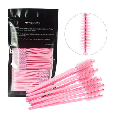 

50 PCs Jetable Cils Brosses Noir Mascara Baguette Applicateur Brosse Mink Eyelashes Lashes Makeup Brushes Maquiagem Beauty Solid