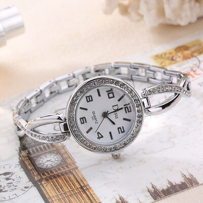 

Korean fashion ladies bracelet watch hot-set diamonds English table