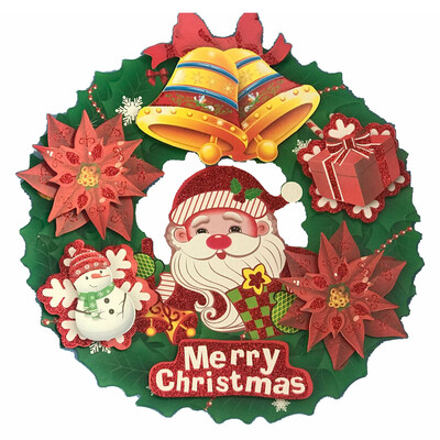 

〖Follure〗Christmas Decorations Wall Stickers Merry Christmas Garland Wall Murals Deca