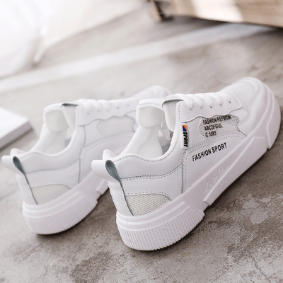 

White shoes women 2019 spring summer breathable mesh red Joker basic Torre shoes ins tide shoes mesh sneakers