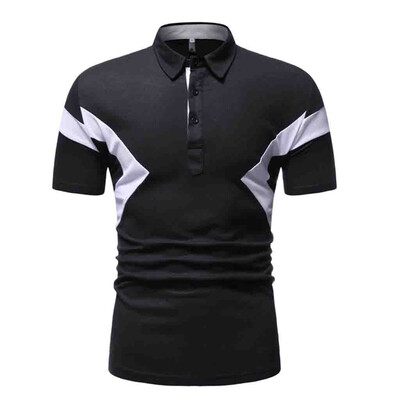 

Toponeto Fashion Mens Casual Mixing Colour Slim Fit Short Sleeve Sports Shirt Top Blouse