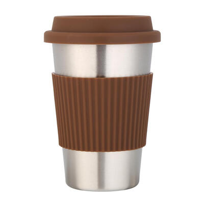

500mL Stainless Steel Water Cup Non-Slip Coffee Tea Mug Insulated Cups