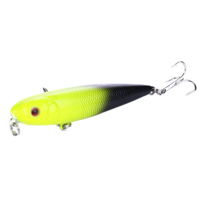 

New Hot 8cm85g 3D Artificial Pencil Bait Reusable Topwater Floating Lure Fishing Accessories