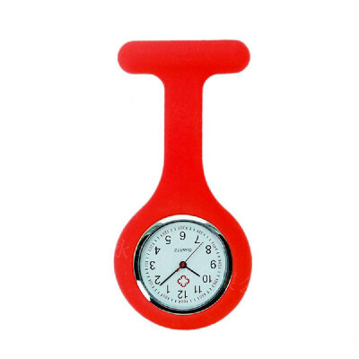 

Silicone Pin Brooch Watch Hanging Medical Pocket Watch Pin-on Lapel Block Watches for Nurse Doctor