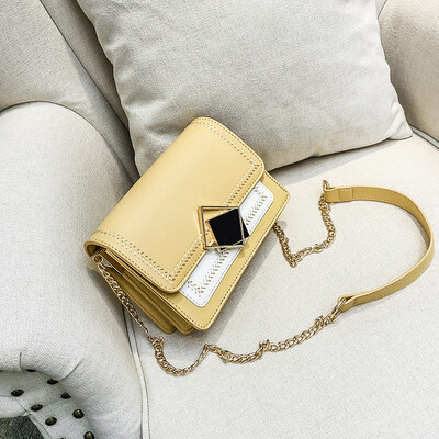 

French Minority Westernized Womens Bag 2019 Korean Version Baitao Slant Bag Summer Texture Square Bag