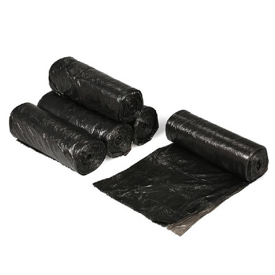 

100pcs Plastic Bag Trash Bags Waste Bin Bags 5 Rolls Garbage Bags 18"20