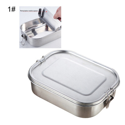 

1400ML Stainless Steel Rectangle Seal Food Container Student Bento Lunch Box