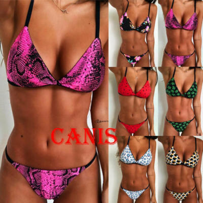 

Womens Triangle Bikini Sets Swimwear Swimsuit Ladies Beachwear Bathing Suits