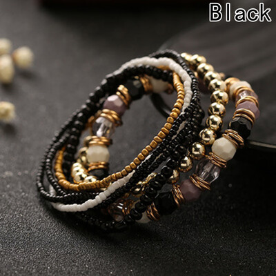 

Bohemian Ethnic Style Beaded Elastic Charm Bracelets Jewelry for Women Gift