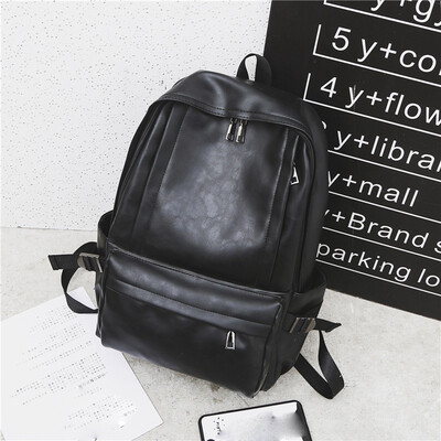 

Tailored Men Backpack Large Capacity Computer Travel Simple Fashion Out of Student Bag