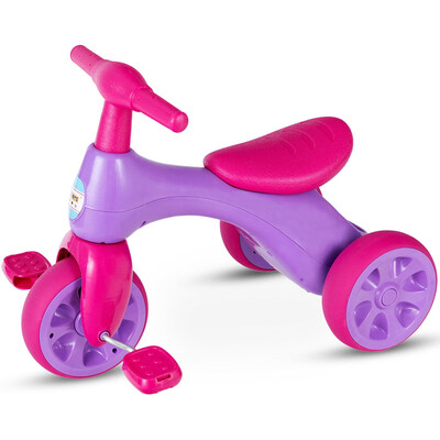 

2 in 1 Toddler Tricycle Balance Bike Scooter Kids Riding Toys w Sound & Storage-Pink