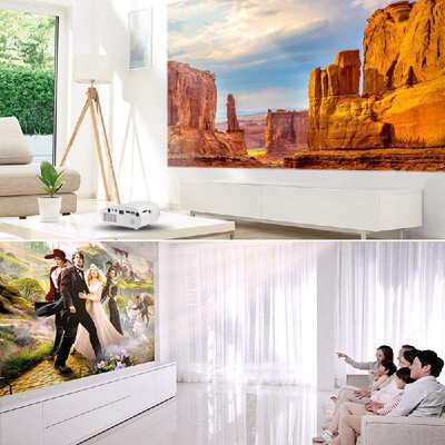 

HD LED Projector Full HD 1080P Home Cinema Theater Projection Machine Support PC Laptop Multimedia Player HD VGA USB AV Port Enjo