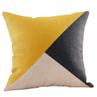 

JPGIF Mustard Pillow Case Yellow Geometric Fall Autumn Cushion Cover Decorative
