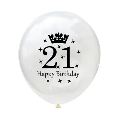 

FUNNYBUNNY 12 Inch Transparent Crown Birthday Latex Confetti Balloon 30 40 50 Birthday Balloon Birthday Party Decorations Adult