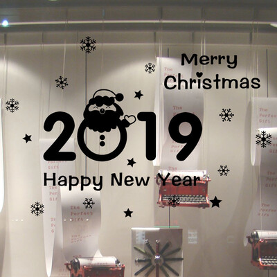 

〖Follure〗Wall Window Stickers Santa Claus Snowman Snowflake Christmas Xmas Vinyl Decals