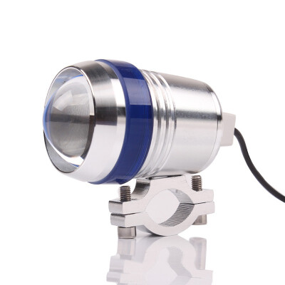 

1PCS Motorcycle Spotlight Driving auxiliary Light ATV DRL silver shell 12V 30W Headlight Angel Lamp motorbike fog lamp