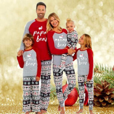 

Xmas Family Kids Adult Matching Christmas Pajamas Pjs Set Outfit Nightwear